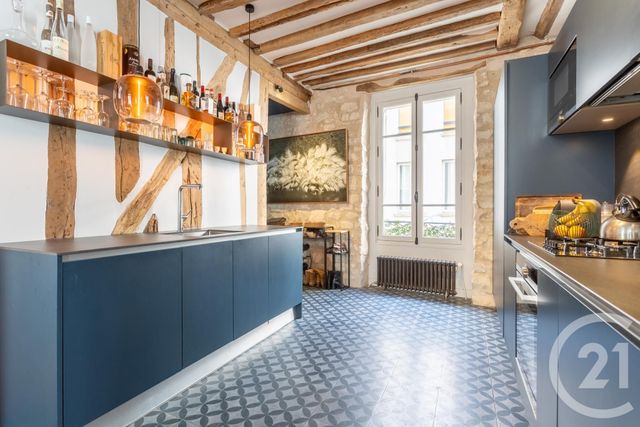 Appartement F3 à vendre - 4 pièces - 75.43 m2 - PARIS - 75004 - ILE-DE-FRANCE - Century 21 Alpha Marais
