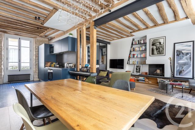 Appartement F3 à vendre - 4 pièces - 75.43 m2 - PARIS - 75004 - ILE-DE-FRANCE - Century 21 Alpha Marais
