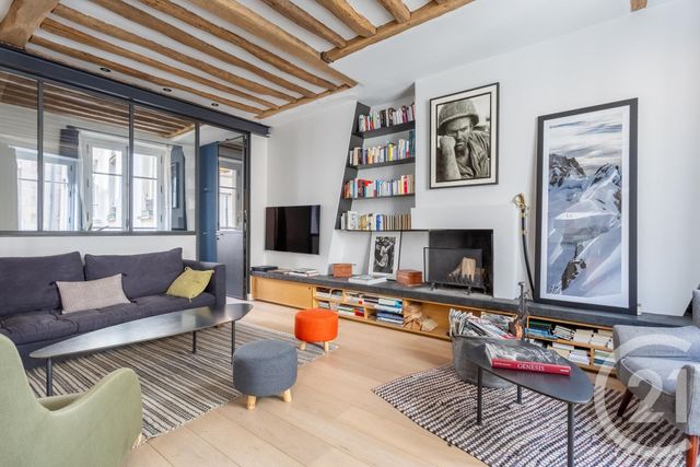 Appartement F3 à vendre - 4 pièces - 75.43 m2 - PARIS - 75004 - ILE-DE-FRANCE - Century 21 Alpha Marais
