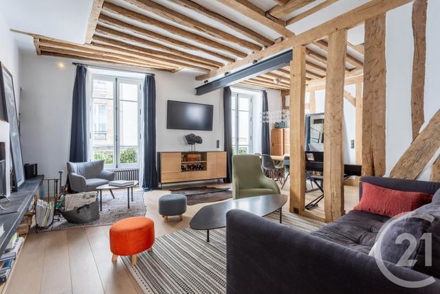 Appartement F3 à vendre - 4 pièces - 75.43 m2 - PARIS - 75004 - ILE-DE-FRANCE - Century 21 Alpha Marais